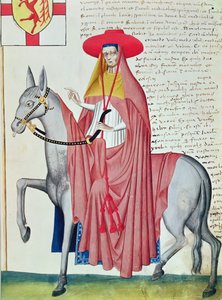 Un obispo, del "Codex Capodilista" (vitela) de Italian School