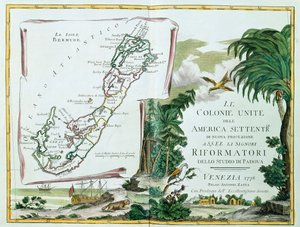 Un mapa de Bermudas, 1775-85