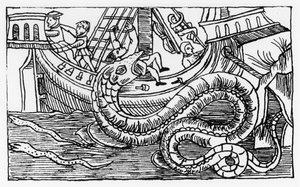 Un serpiente marina, de 