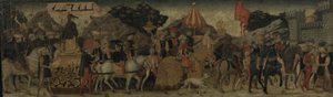 Un triunfo, c.1450 (temple sobre tabla) de Italian School