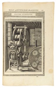 Una página del libro "Le diverse et artificiose machine", 1588