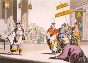 Representación teatral al aire libre, c.1820s-30s de Italian School