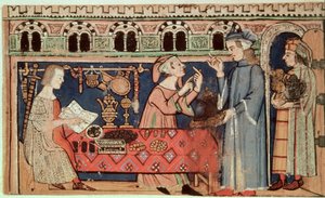 Añadir 27695 f.7v El prestamista, del Tratado de los vicios (vitela)