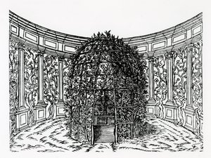 Un Cenador, de Hypnerotomachia Poliphili, atribuido a Francesco Colonna (c.1432-1527), publicado 1499 de Italian School