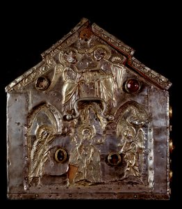 Arca de Barbarroja, con escenas de la vida de San Juan Bautista de Italian School