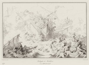 Batalla de Metellino de Italian School