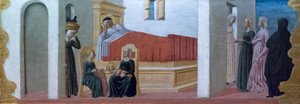 Nacimiento de la Virgen por el Maestro de la Colonna Predella de Italian School