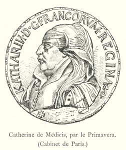 Catherine de Medicis, por el Primavera, Gabinete de París de Italian School
