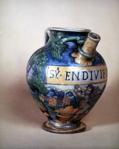 Jarra de cerámica de Urbino. Siglo XVI. Museo del Castillo. Milán de Italian School