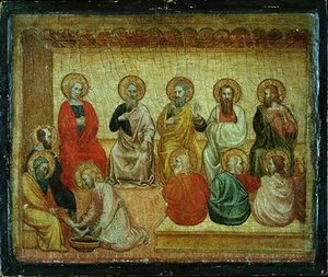 Cristo lavando los pies de los discípulos, Arezzo, c.1390