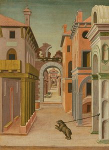 Vista de la ciudad (pintura) de Italian School
