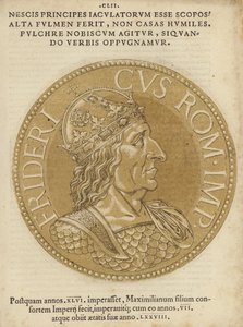 Moneda con una imagen de Maximiliano I