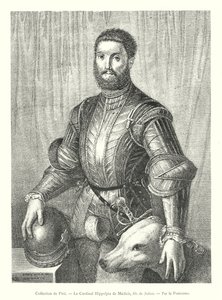Colección de Pitti, El Cardenal Hipólito de Médici, hijo de Juliano, por Pontormo de Italian School
