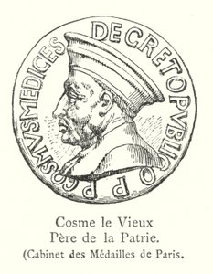 Cosme el Viejo, Padre de la Patria, Gabinete de Medallas de París de Italian School