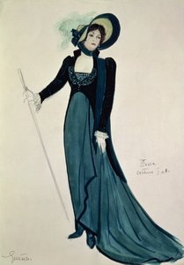 Diseño de vestuario para Tosca, de la ópera 