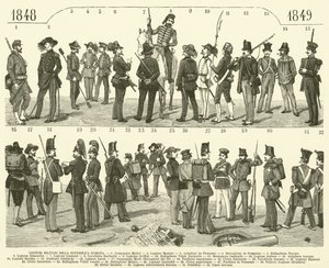 Costumi Militari Della Repubblica Romana (grabado) de Italian School