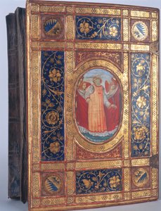 Cubierta de un Manuscrito Italiano con San Lorenzo