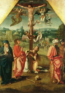 Crucifixión de Italian School