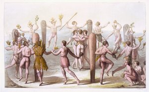 Bailes de los Habitantes Nativos de Virginia, c.1820