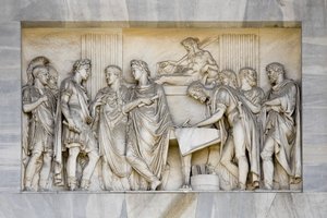 Detalle del Arco de la Paz, Milán, Italia de Italian School