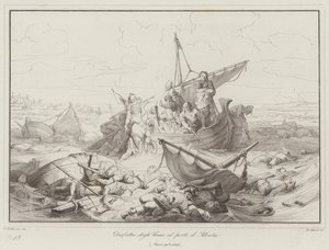 Derrota de los Hunos en el puerto de Albiola, 903 de Italian School