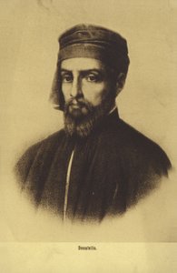 Donatello, pintor y escultor italiano (litografía) de Italian School