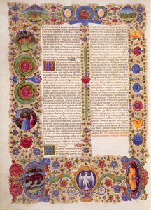 Fin del Libro de Salomón, de la Biblia de Borso d