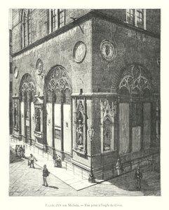 Fachada de Orsanmichele, vista tomada desde la esquina del Corso de Italian School