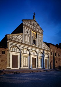 Fachada de la iglesia de Italian School