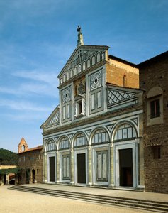 Fachada de la iglesia de San Miniato al Monte de Italian School