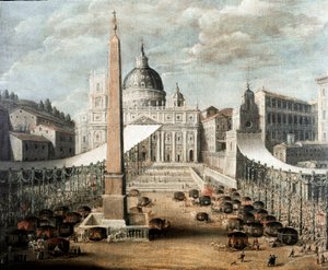 Fiesta del Corpus Christi en la plaza de San Pedro en Roma