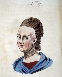 Figura número 17 que representa el rostro de una mujer en 
