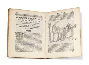 Primera edición de la traducción de Aleotti de los Neumáticos de Hero de Italian School