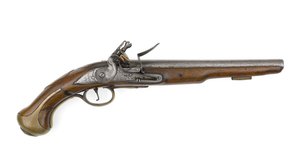 Pistola de chispa calibre .579 propiedad del Coronel Charles Churchill