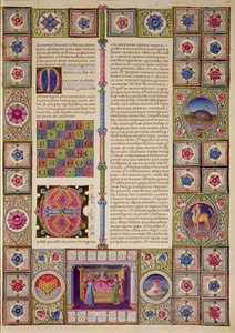 Fol.110r Apertura del Primer Libro de los Macabeos, de la Biblia de Borso d