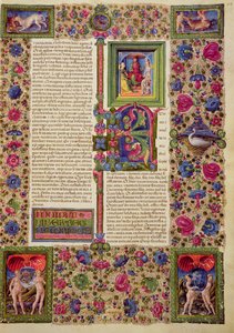 Fol.112r El Primer Libro de los Reyes, de la Biblia de Borso d