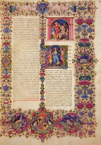 Fol.167r Primer Libro de las Crónicas, de la Biblia de Borso d
