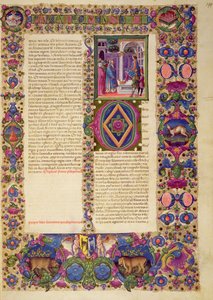 Fol.179r Libro de las Crónicas, de la Biblia de Borso d