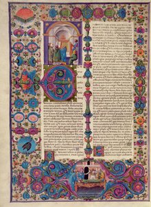 Fol.205v Libro del Éxodo, de la Biblia de Borso d