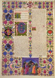 Fol.210v Carta de San Pablo a Tito, de la Biblia de Borso d