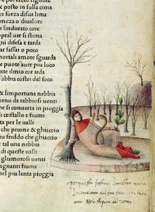 Fol. 52r de "Canzoniere e Trionfi" de Petrarca, c.1470 de Italian School