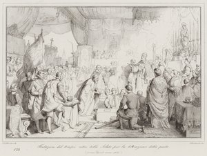 Fundación del templo votivo de la Salud para la liberación de la peste de Italian School
