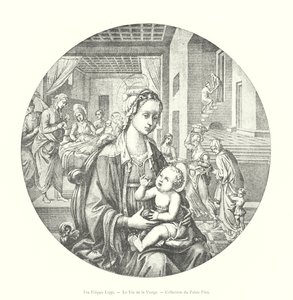 Fra Filippo Lippi, La Vida de la Virgen, Colección del Palacio Pitti de Italian School