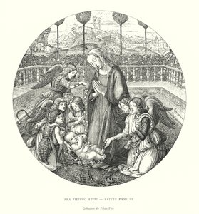 Fra Filippo Lippi, Sagrada Familia, Colección del Palacio Pitti (grabado)