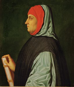 Francesco Petrarca, poeta, escritor y humanista, que inmortalizó a su amada Laura en una serie de sonetos Il Canzoniere ... de Italian School