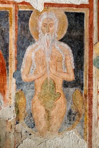 Fresco - San Onfrío el Ermitaño de Italian School