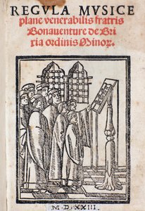 Portada de Regula musica por Bonaventura da Brescia (c. 1452-c. 1517) de Italian School