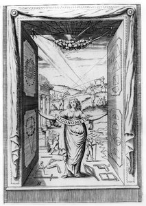 Frontispicio de Trigonometría por Bonaventura Cavalieri, 1643 de Italian School