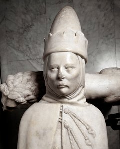 Monumento funerario del primer dogo de Génova Simone Boccanegra (Escultura de mármol) de Italian School