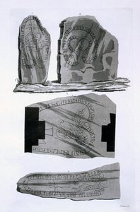 Bronces de Gnistad, c.1820s-30s (grabado coloreado) de Italian School